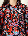 Green Printed Pure Cotton Shirt With Trousers Co-Ords