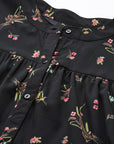 Floral Print Georgette Longline Top
