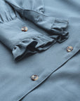 CINK Women Blue Regular Fit Casual Buttoned Top