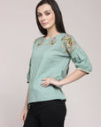 Olive Green A-Line Top