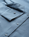 Women Blue Regular Fit Casual Buttoned Top