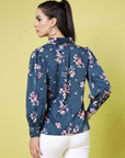 Floral Printed Regular Fit Casual Buttoned Top