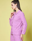 Spread Collar Regular Fit Casual Buttoned Top