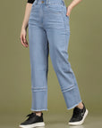 Women High-Rise Clean Look Cotton Jeans
