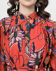 Print Fit & Flare Dress