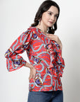 Print Shirt Style Top