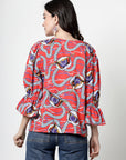 Print Shirt Style Top