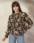 Floral Print Cotton Top