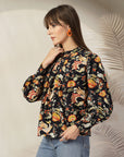 Floral Print Cotton Top