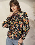 Floral Print Cotton Top