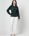Women Opaque Casual Buttoned Top