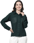 Women Opaque Casual Buttoned Top