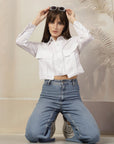 Women Opaque Casual Cotton Buttoned Top