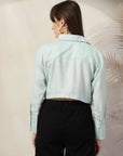 Women Opaque Casual Cotton Buttoned Top