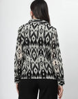 Animal Printed Cuban Collar Casual Buttoned Top