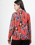 Women Opaque Printed Casual Buttoned Top