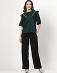 Women Opaque Casual Buttoned Top