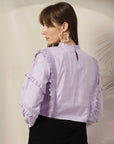 Flared Sleeve Cotton Top
