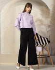 Flared Sleeve Cotton Top