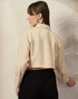 Women Opaque Casual Cotton Buttoned Top