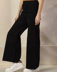 Women Regular Fit Mid-Rise Parallel Cotton Trousers