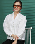 Women Opaque Casual Buttoned Top
