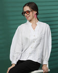 Women Opaque Casual Buttoned Top