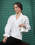 Women Opaque Casual Buttoned Top