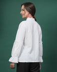 Women Opaque Casual Buttoned Top