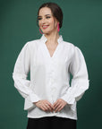 Women Opaque Casual Buttoned Top
