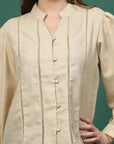 Women Opaque Casual Buttoned Top