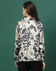 Women Animal Opaque Printed Casual Buttoned Top