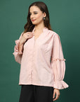 Women Opaque Casual Buttoned Top