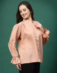 Women Opaque Casual Buttoned Top