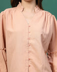 Women Opaque Casual Buttoned Top
