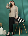 Women Opaque Casual Buttoned Top