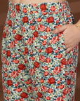 Red Printed Top With Palazzo Co-Ords Set