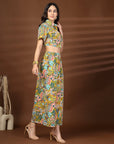 Multi Color Top With Skirt Co-Ords