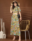 Multi Color Top With Skirt Co-Ords