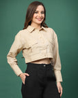 Women Opaque Casual Buttoned Top