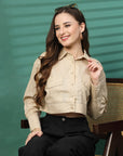 Women Opaque Casual Buttoned Top