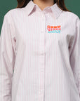 Women Opaque Striped Casual Buttoned Top