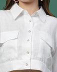 Women Opaque Casual Buttoned Top