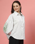 Women Opaque Casual Buttoned Top
