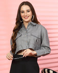 Women Opaque Casual Buttoned Top