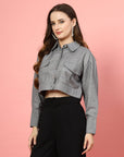 Women Opaque Casual Buttoned Top
