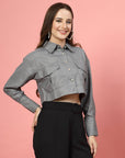 Women Opaque Casual Buttoned Top