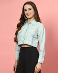 Women Opaque Casual Buttoned Top