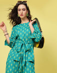 Ethnic Printed Top With Trousers
