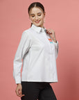 Women Opaque Striped Casual Buttoned Top
